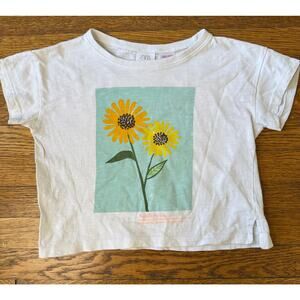 Zara Girls' Sunflower T-Shirt Size 2-3
